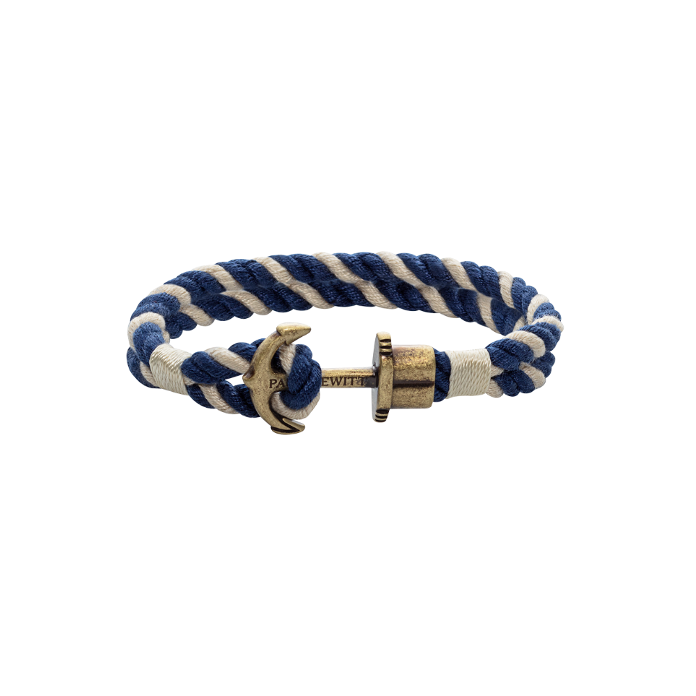 【SALE＊早い者勝ち＊即発】PAUL HEWITT♪ゴールド&ネイビー♪ PHREP Anchor Bracelet » Old navy Gold – Paul Hewitt