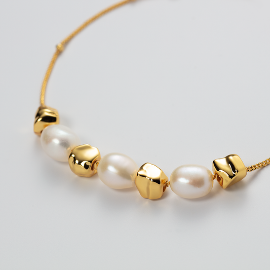 Ocean Pearl Bracelet Gold