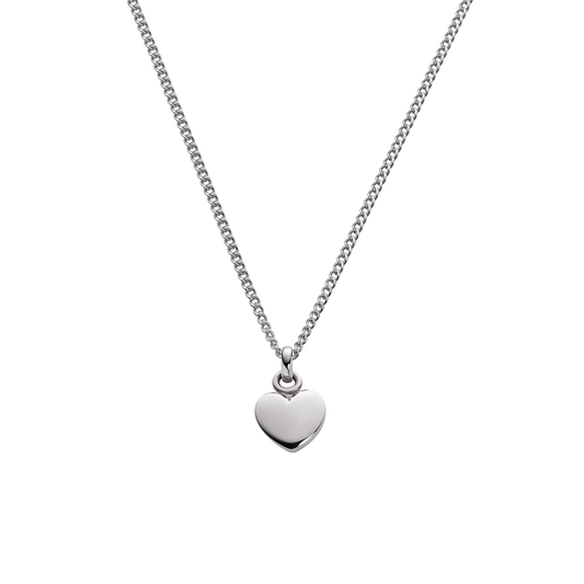Ocean Heart Necklace Silver
