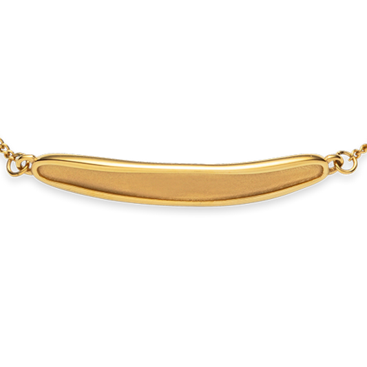 Engravable Plate Armkette Gold