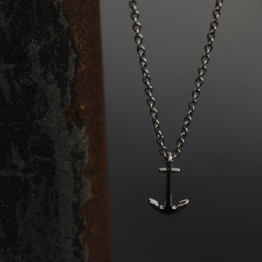 Men's Anchor Halskette Silber