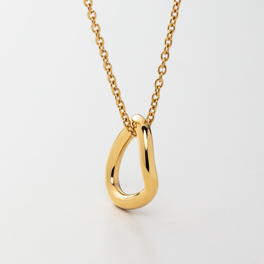 Waves Mono Necklace Gold