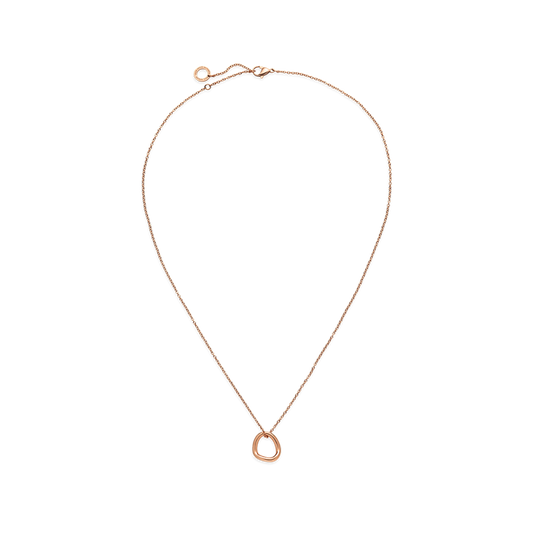 Waves Mono Necklace Rose Gold