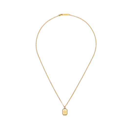 Men's Octagonal Necklace Windrose Gold