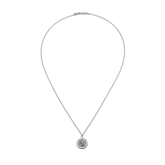 Men's St. Christopher necklace silver