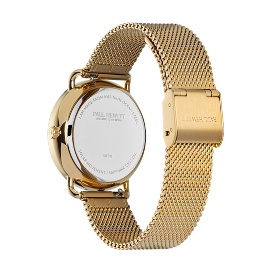 Sailor 33 mm watch gold white