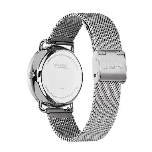 Sailor 33 mm Uhr Silber Weiß