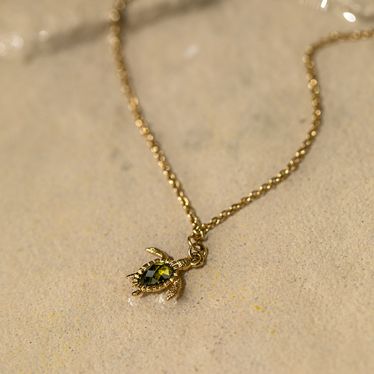 Turtle Mono Halskette Gold