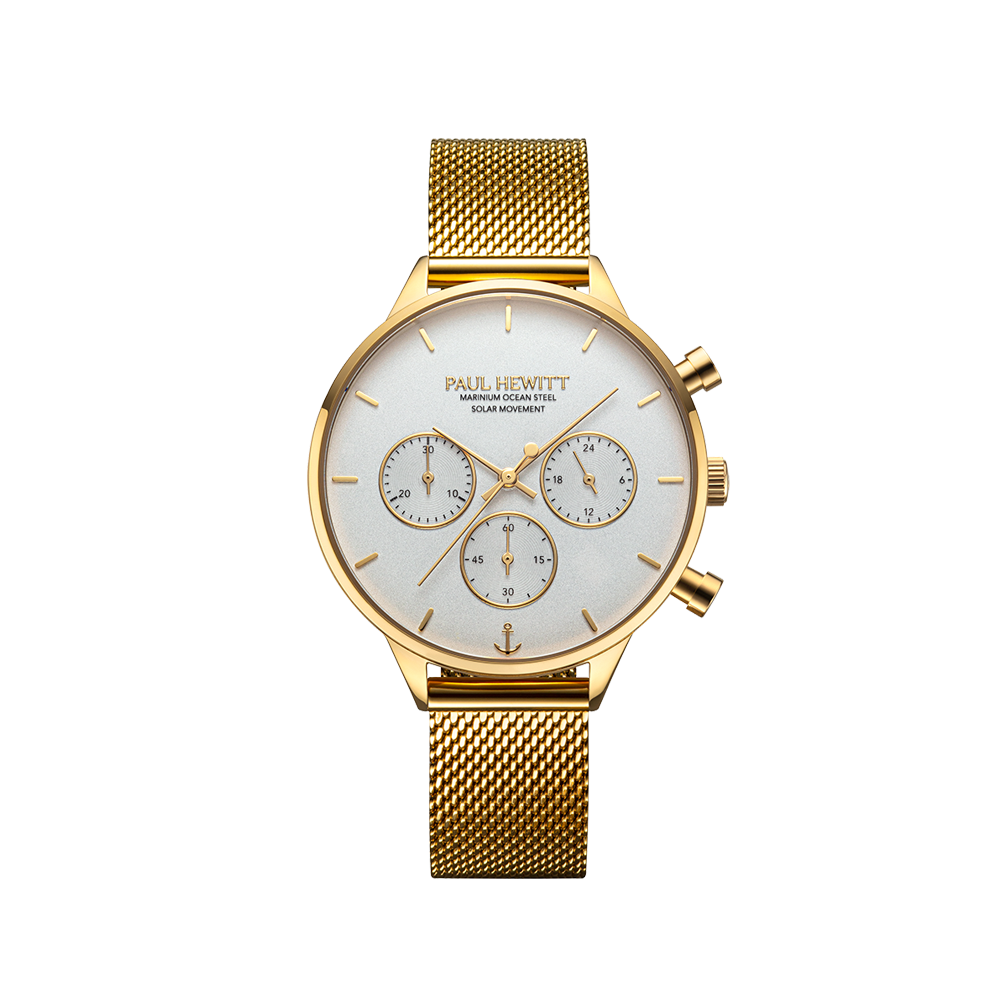 Damenuhr Oceanpulse » Gold Weiß – Paul Hewitt - Main Image