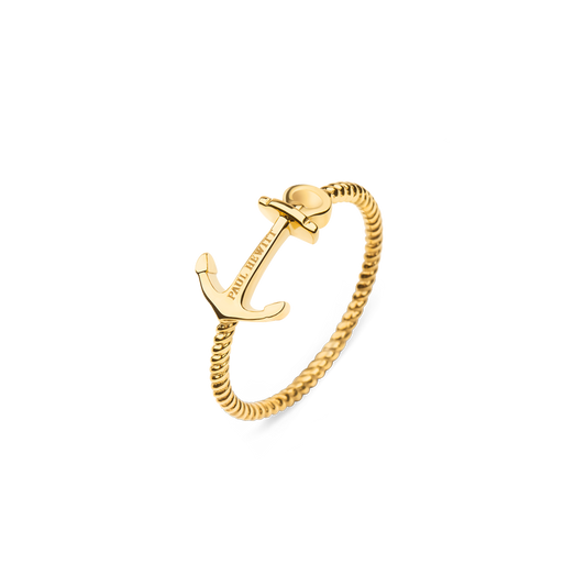 Ring Anchor Rope Gold