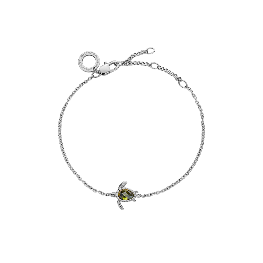 Turtle Mono Bracelet Silver