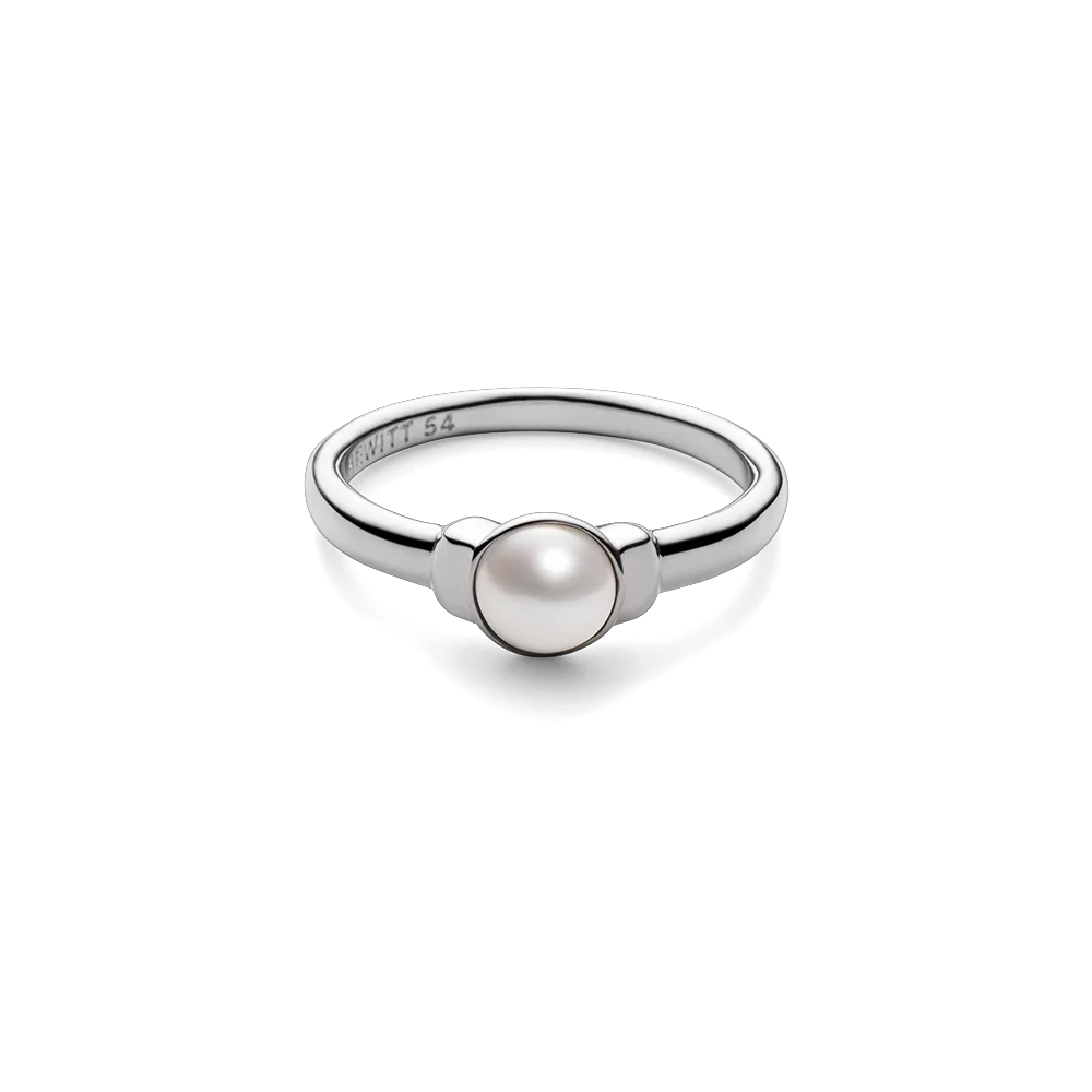 Ocean Pearl Ring Silver
