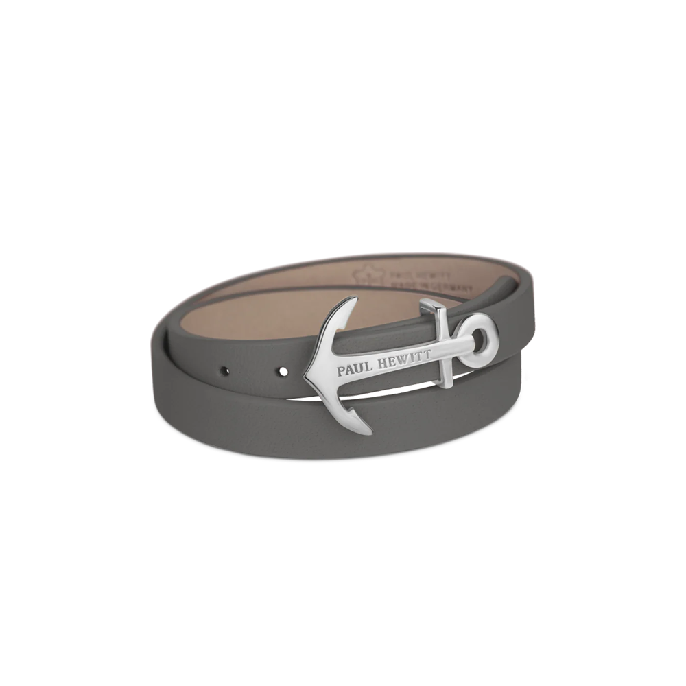 Bracelet enroulé gris argenté North Bound