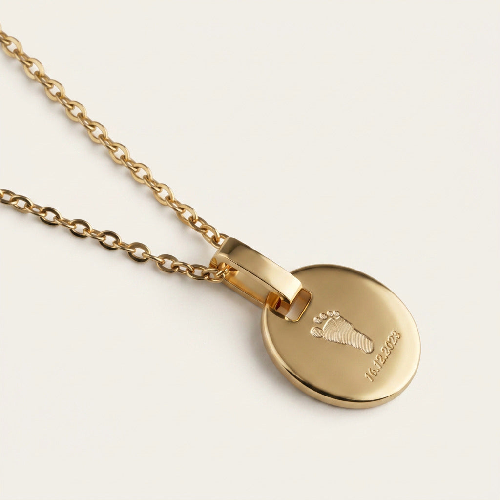 Oval Halskette Gold