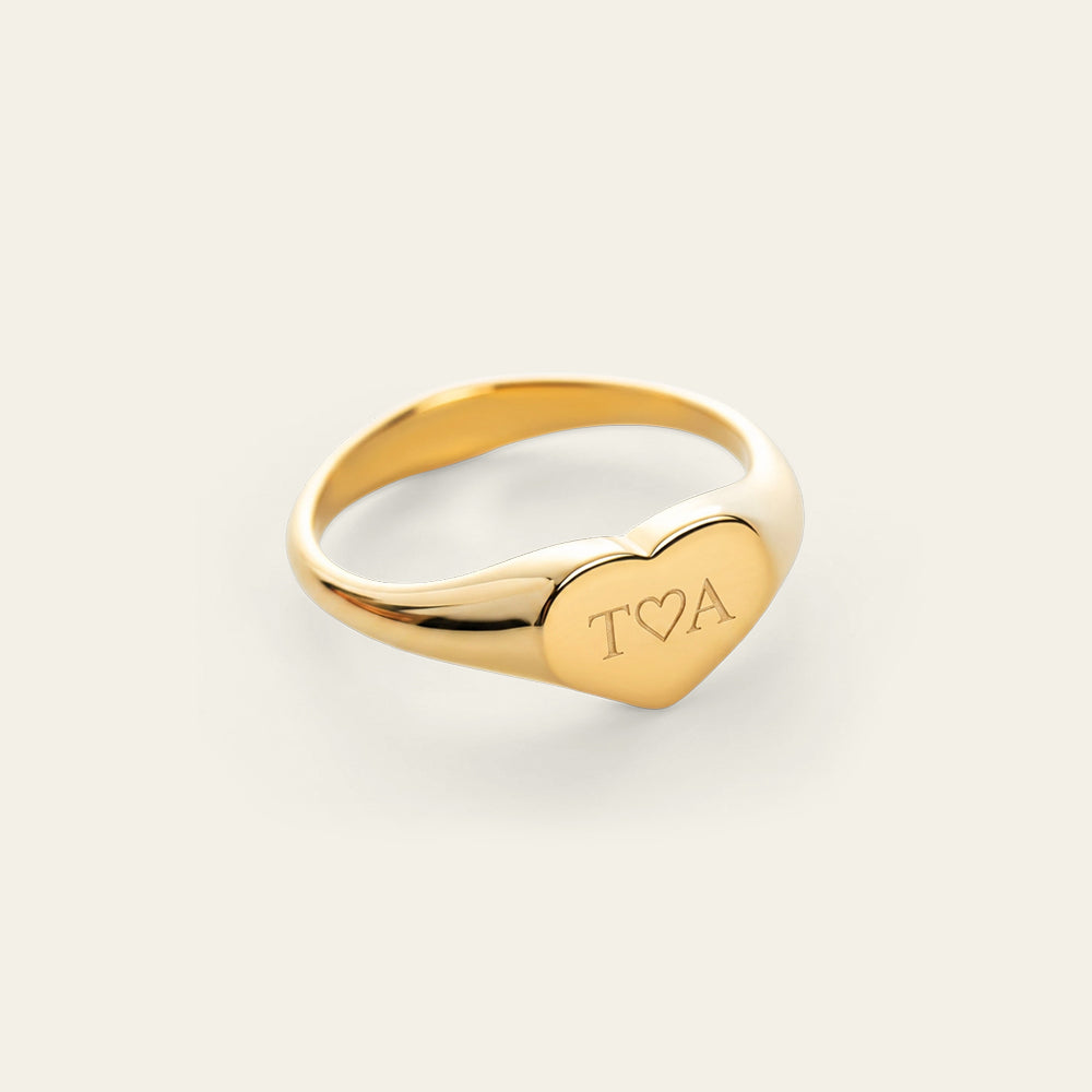 Heart Bague Or