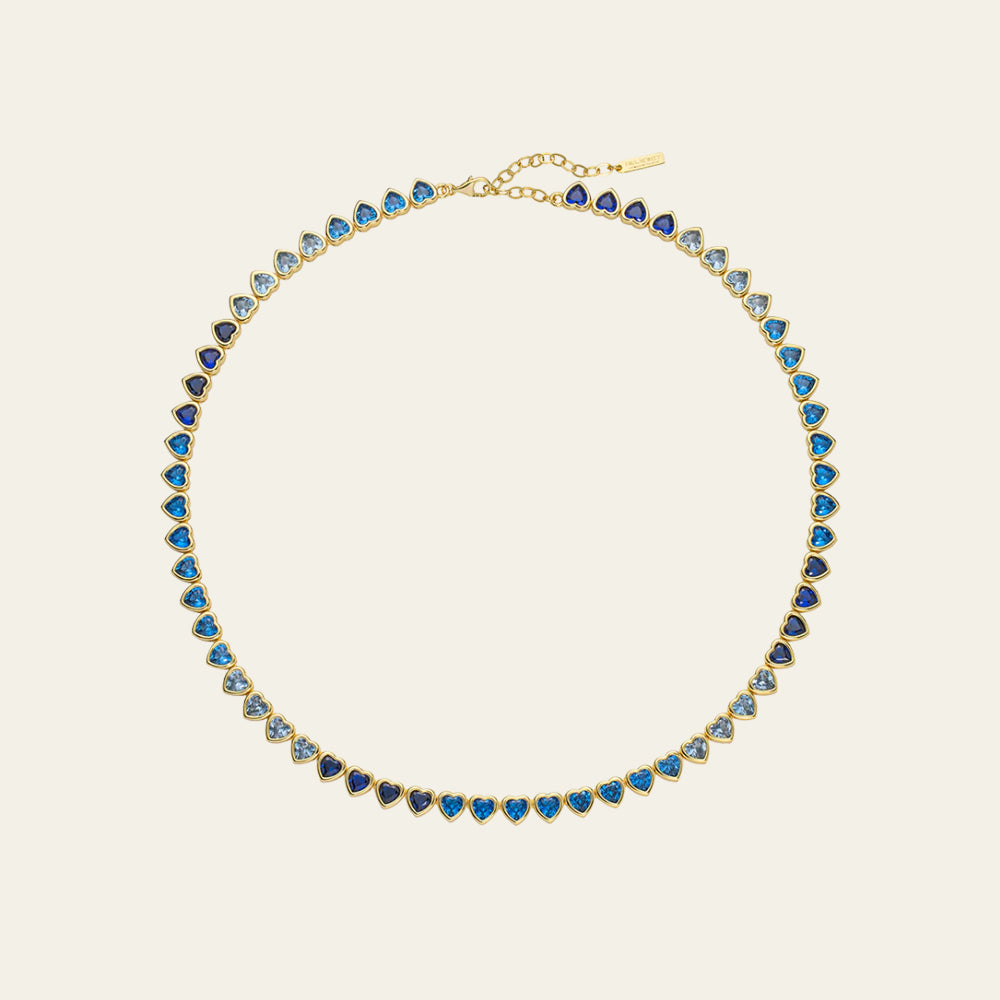 Heart of the Sea Rainbow Collier Or