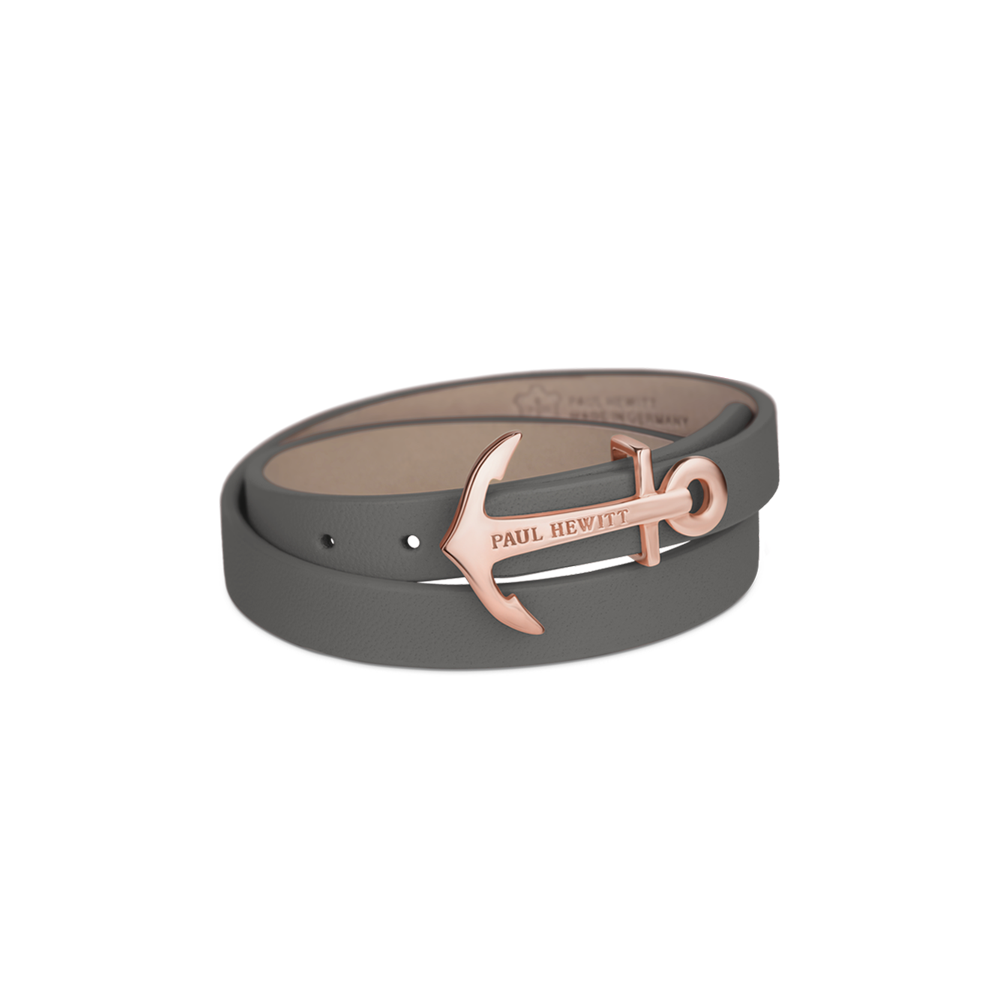 Bracelet enroulé gris or rose North Bound