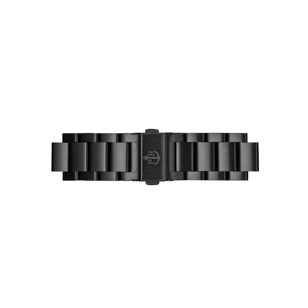 Metall Uhrenarmband Black Metal 20 mm