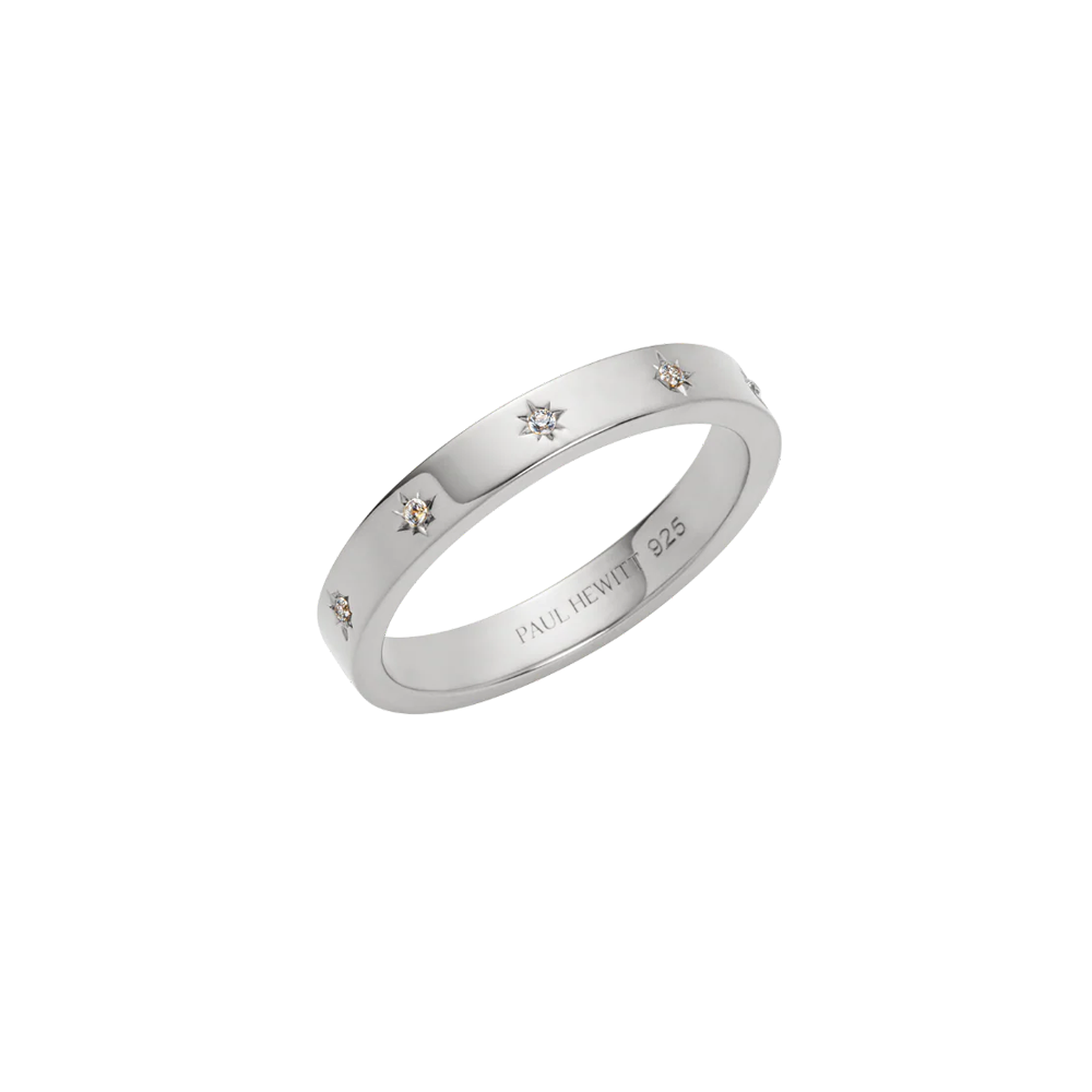 Windrose Intuition Ring Silber