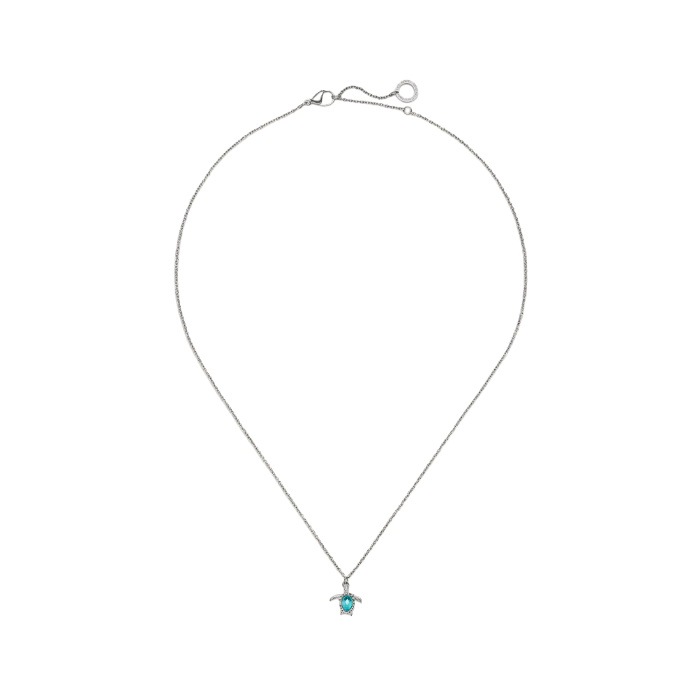 Turtle Mono Halskette Silber