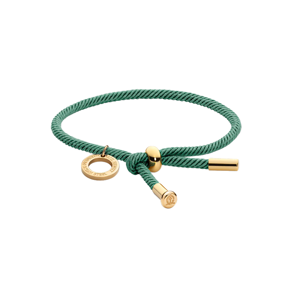 Vitamin Sea Armband Gold Blaugrün