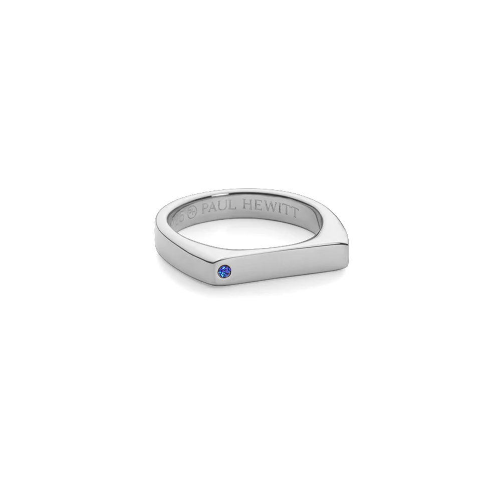 Ring Signet Brilliant Cut Silver