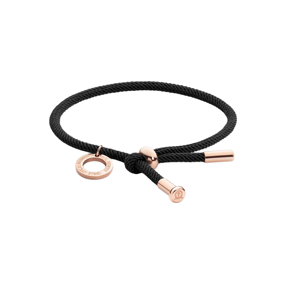 Vitamin Sea Armband Roségold Schwarz