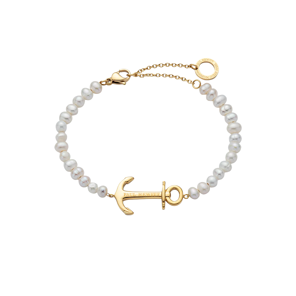The Anchor Beads Armkette Gold Pearl
