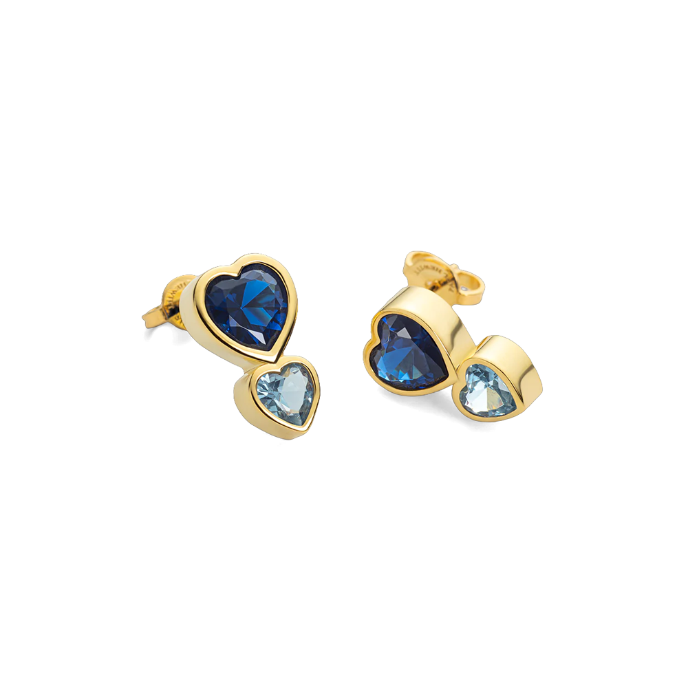 Heart of the Sea Rainbow Ohrring Gold