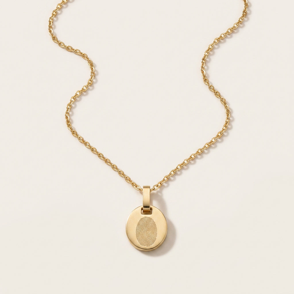 Oval Necklace Gold