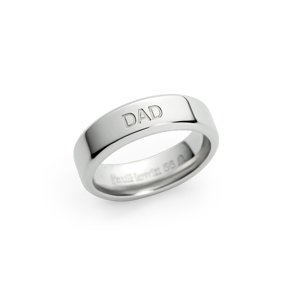Dad Ring Silber