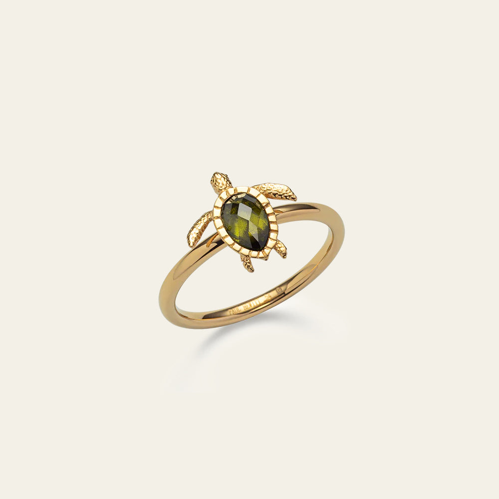 Turtle Bague Or