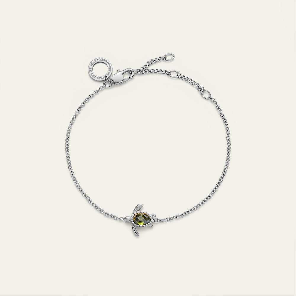 Turtle Mono Armkette Silber
