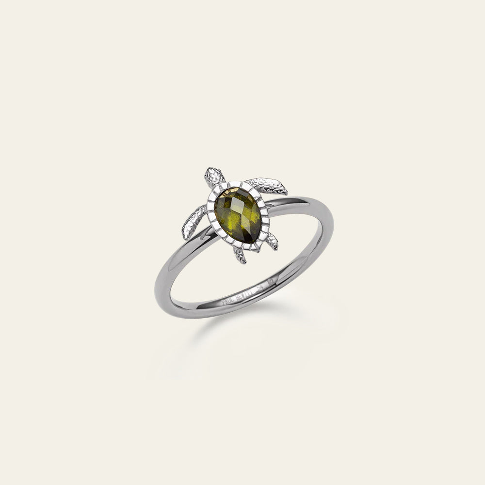 Turtle Ring Silber