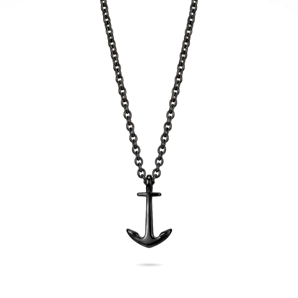 Anchor Halskette Schwarz