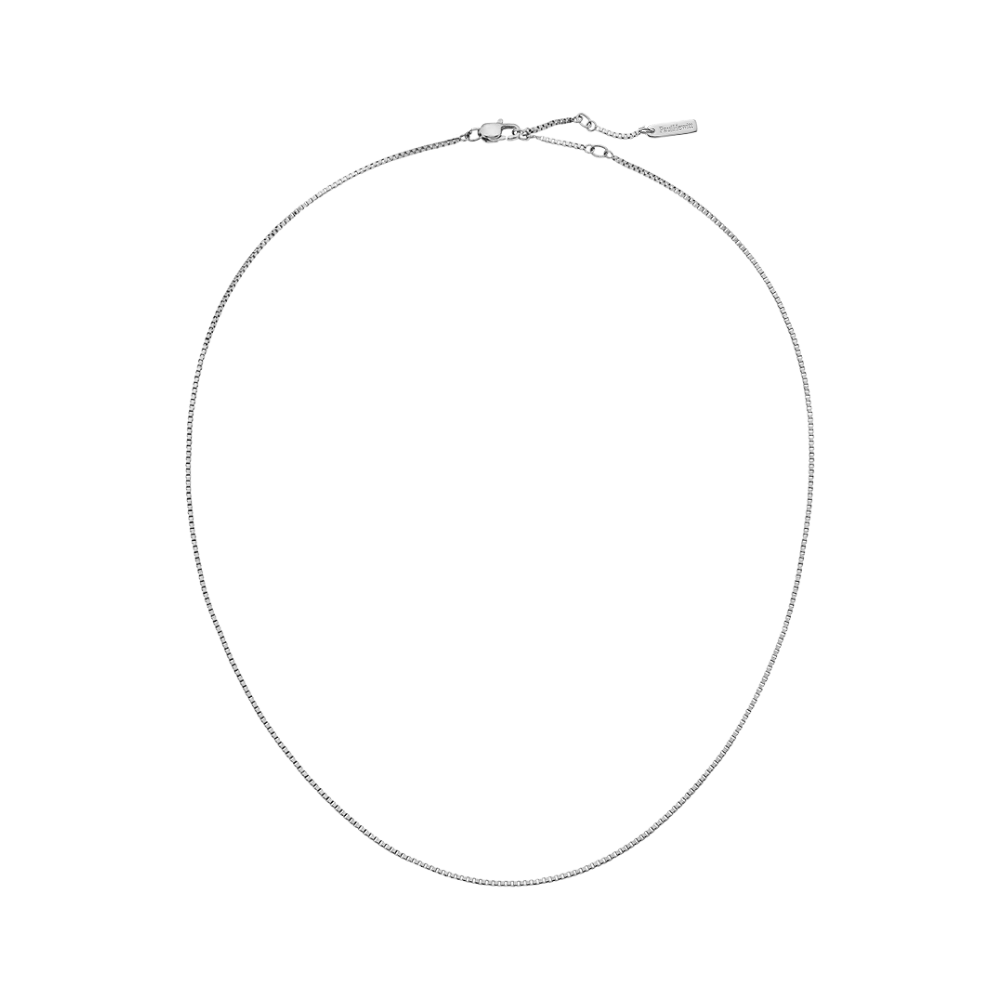Venetian Box Necklace Silver