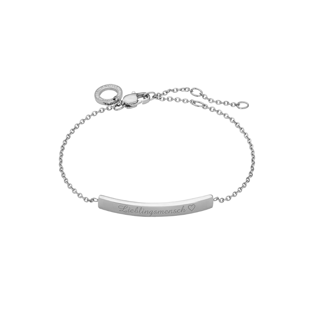 Slim Bar Armkette Silber