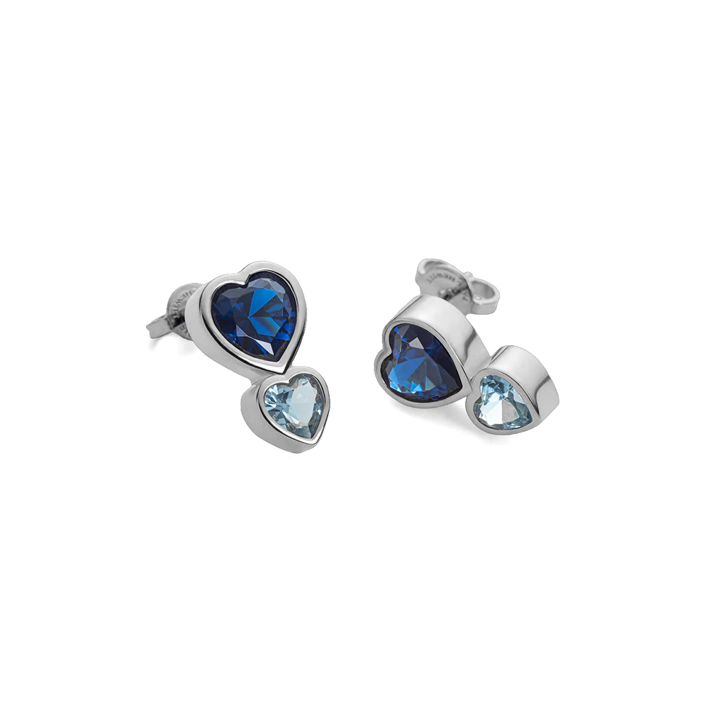 Heart of the Sea​ Rainbow Earring Silver