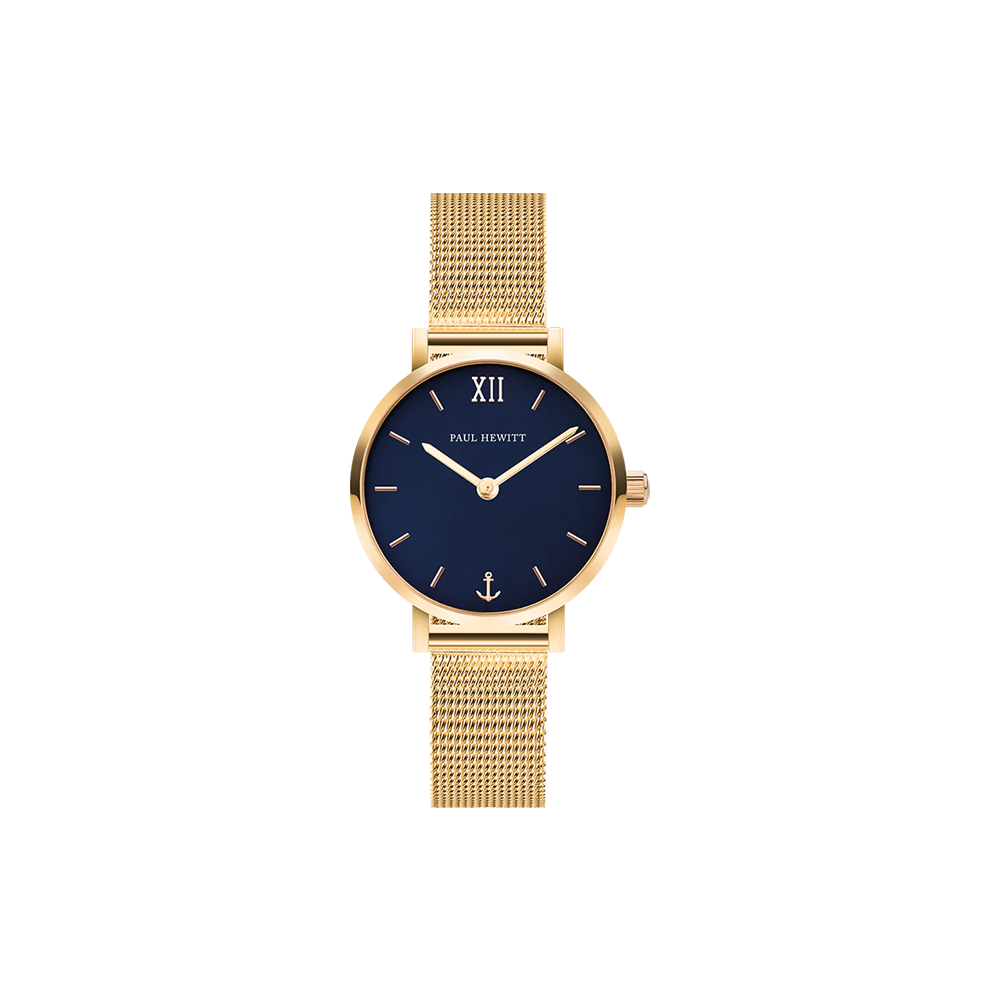 Watch Modest Blue Lagoon Gold Mesh