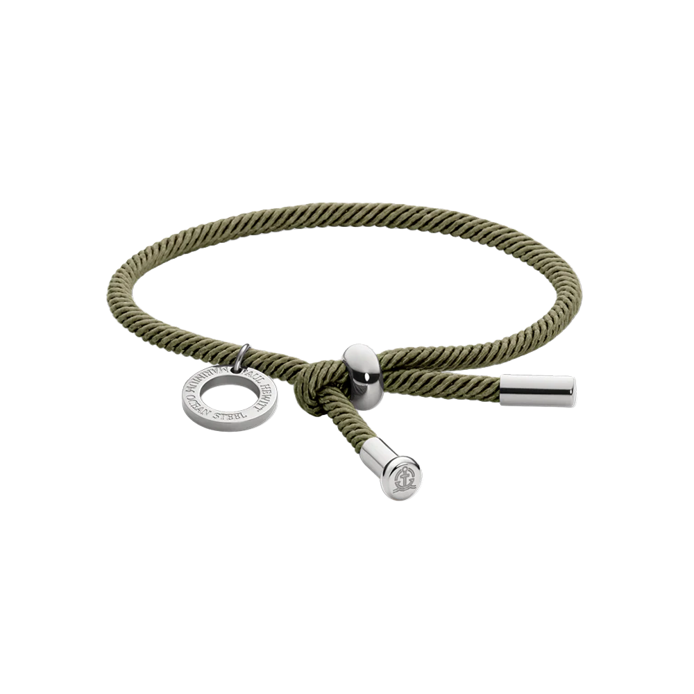 Vitamin Sea Armband Silber Olive