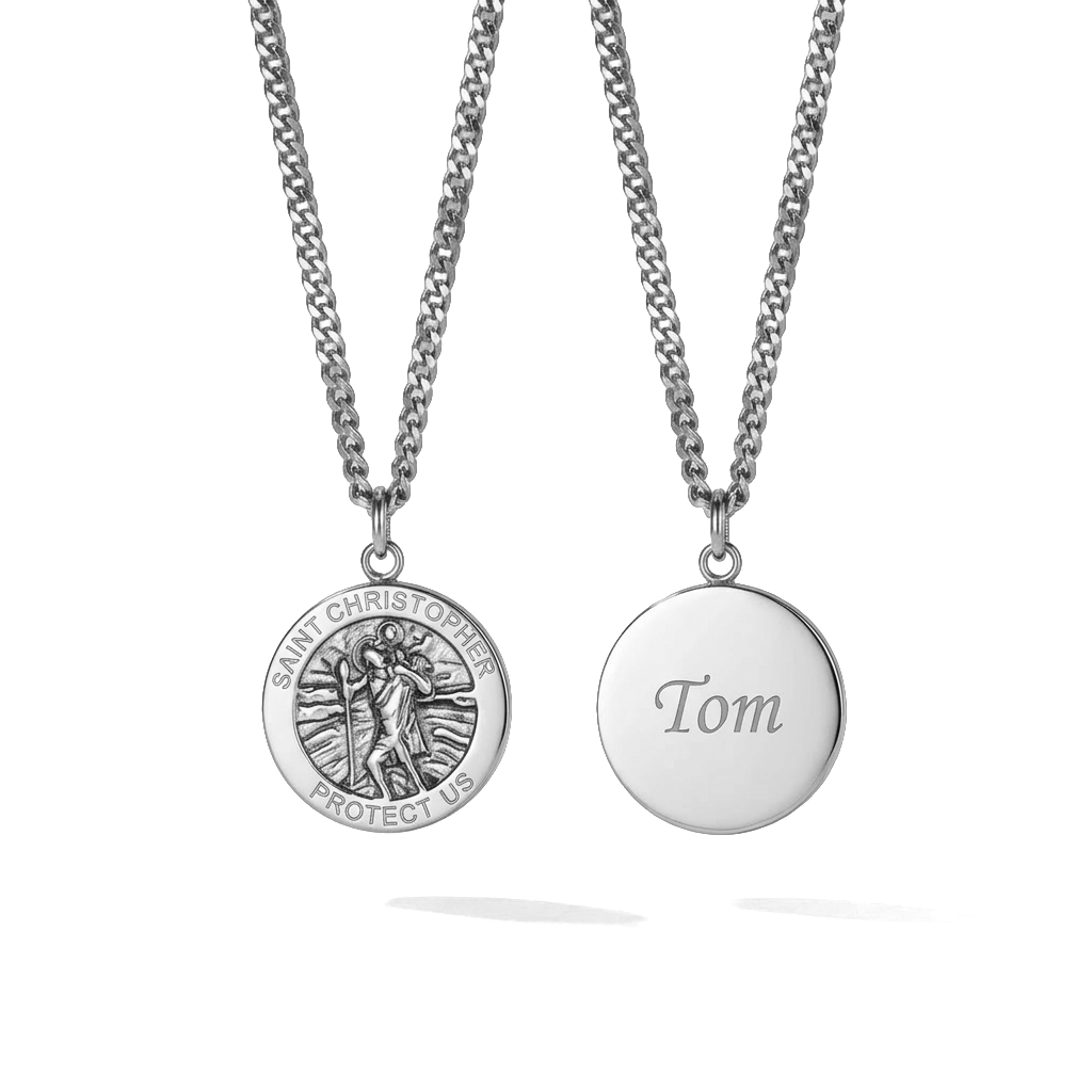 St. Christopher Halskette Silber