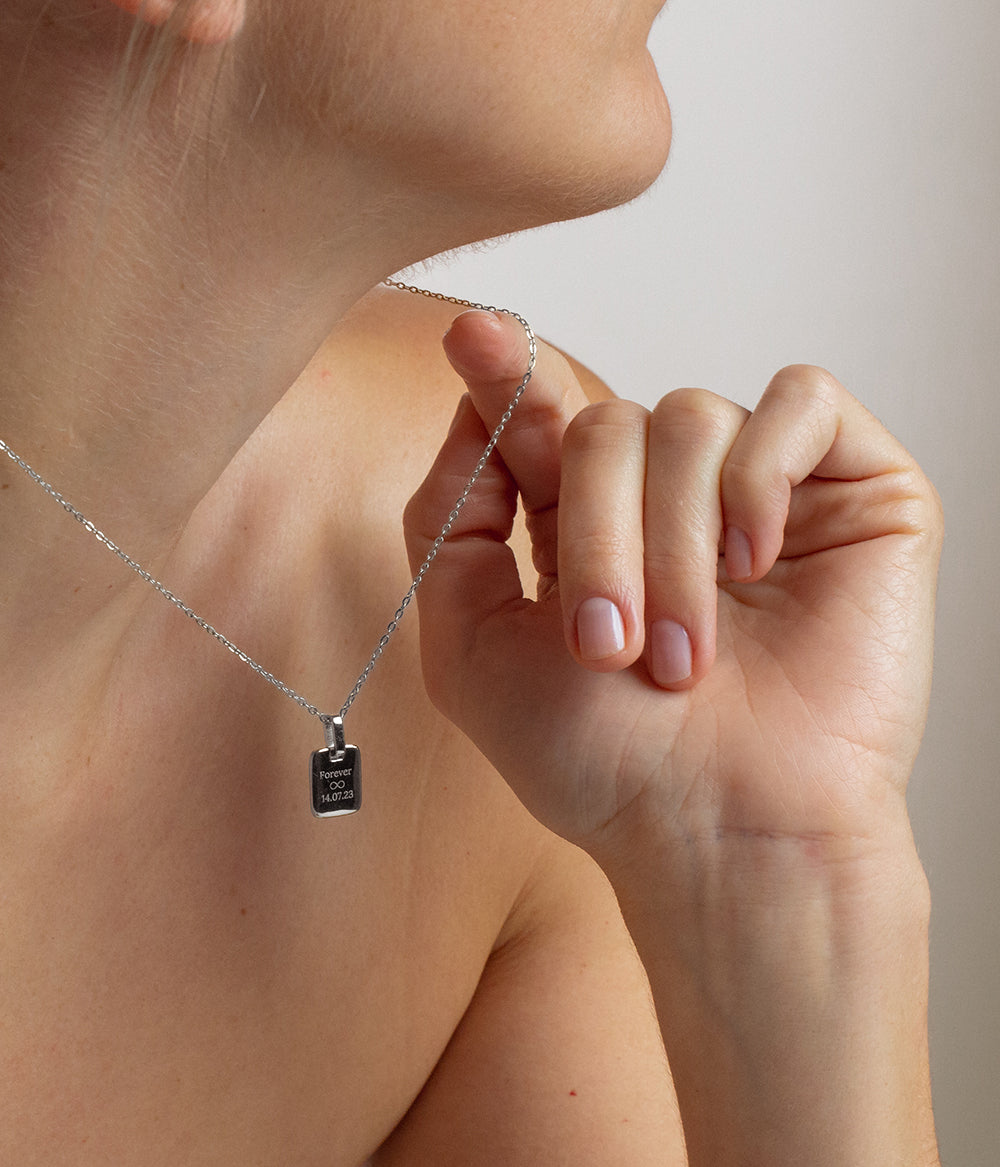 Plate Collier Argent