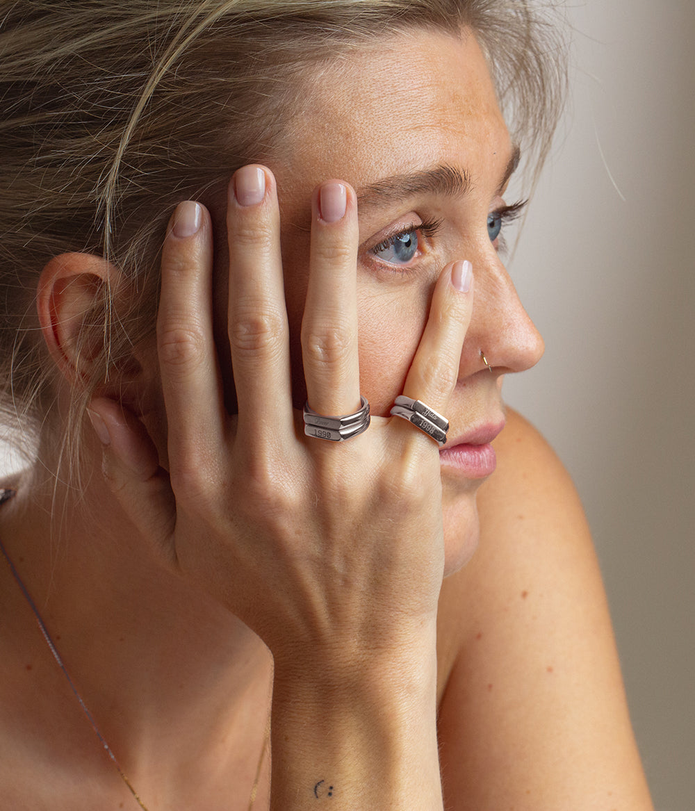 Slim Signet Ring Silber