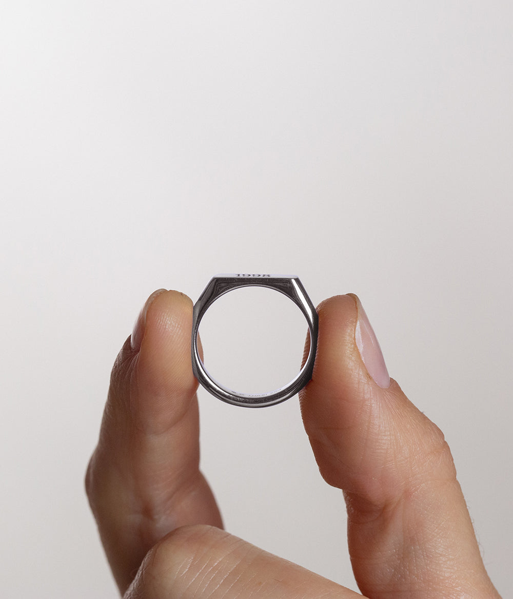Slim Signet Ring Silber
