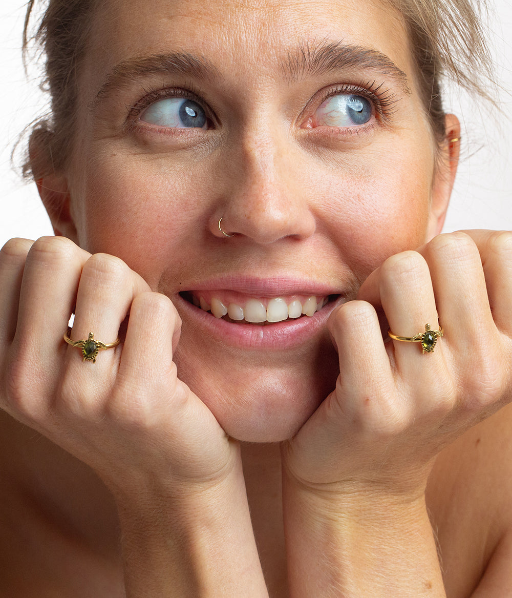 Turtle Ring Gold