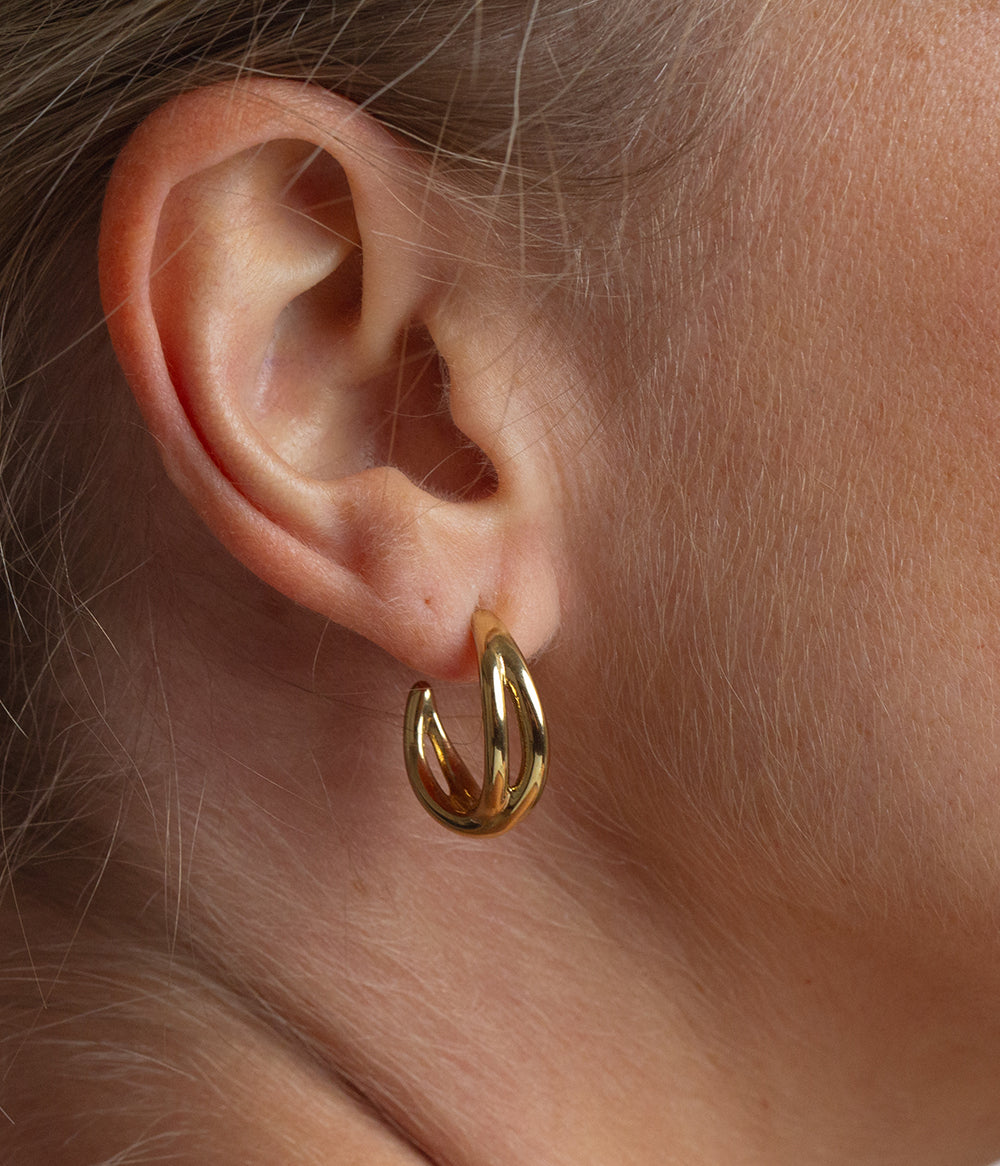 Waves Boucle d'oreille Or