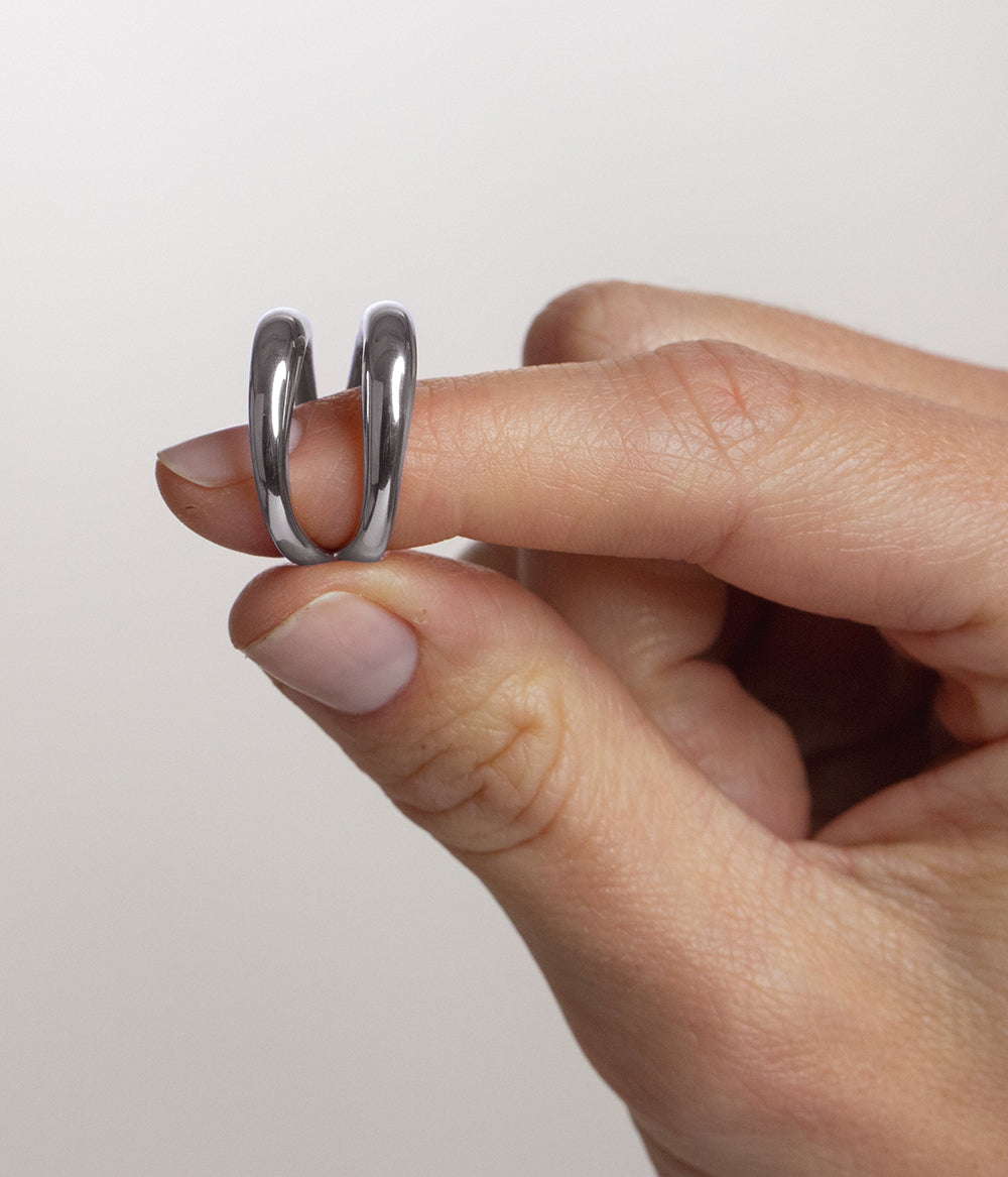 Waves Ring Silver