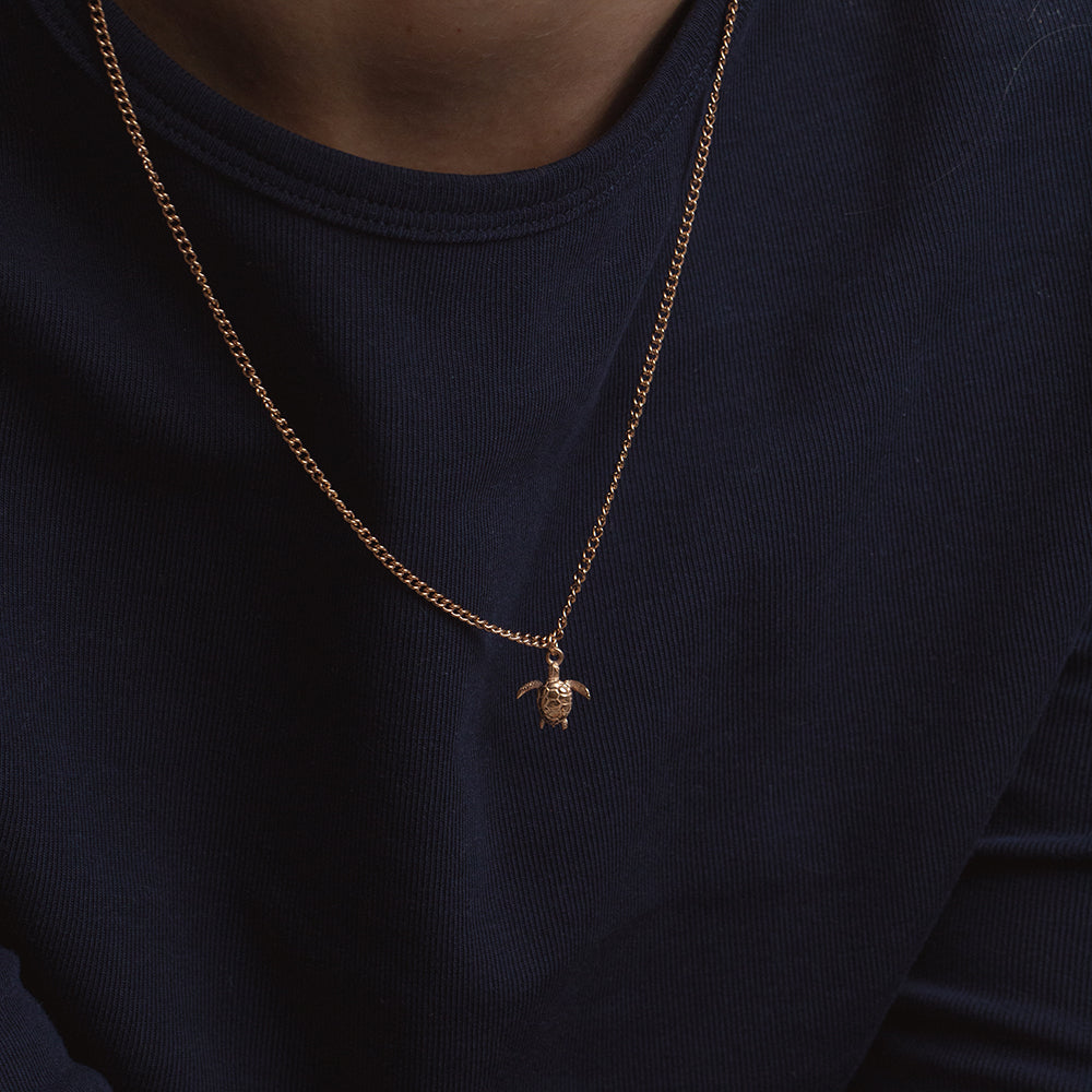 Turtle Essential Collier Or Rose