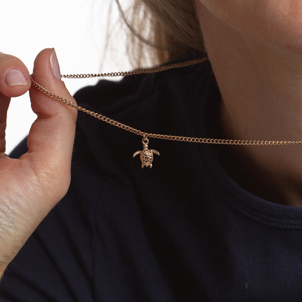 Turtle Essential Collier Or Rose