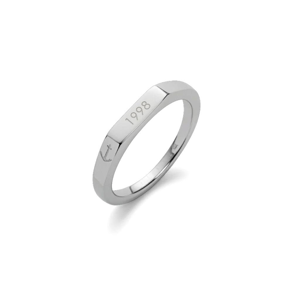 Slim Signet Ring Silber